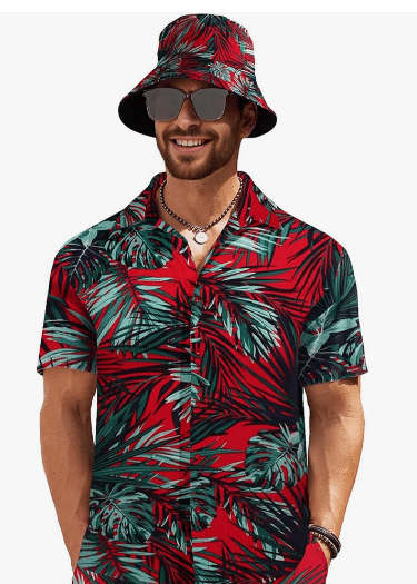 1 COOFANDY Mens Hawaiian 1
