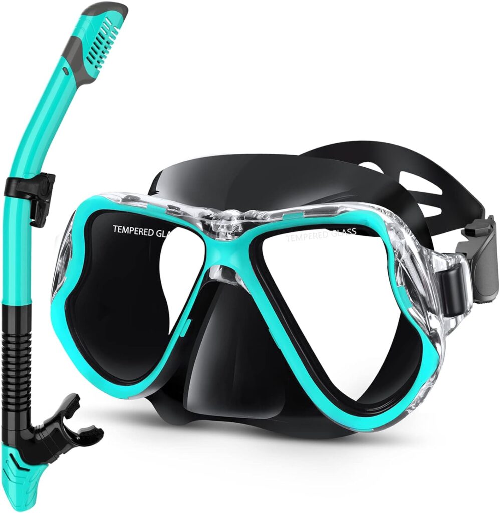 1 Greatever Dry Snorkel SetPanoramic Wide View