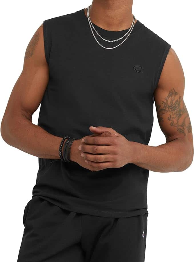 3 Champion MenS Muscle T Shirt Sleeveless