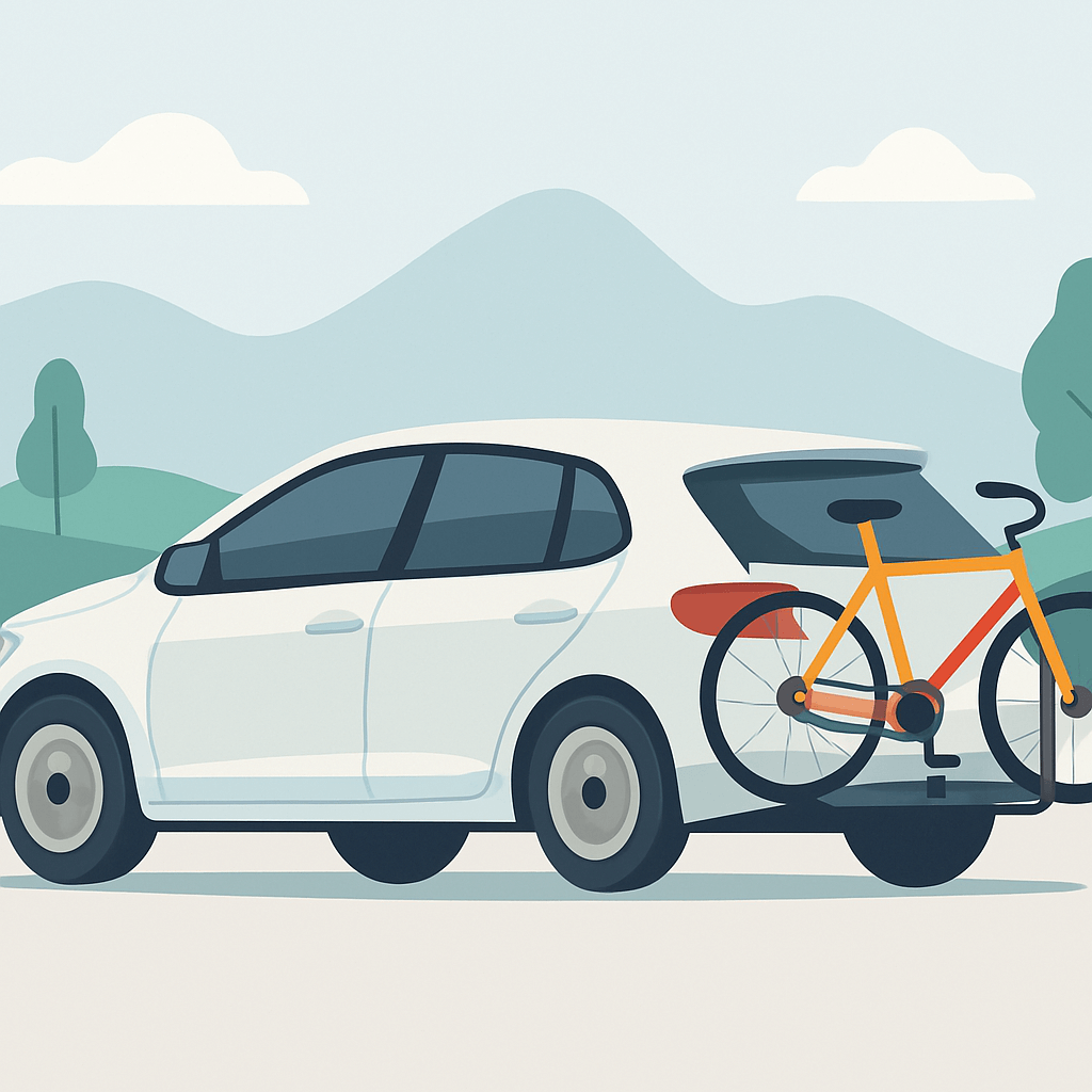 single bicycle rack for car